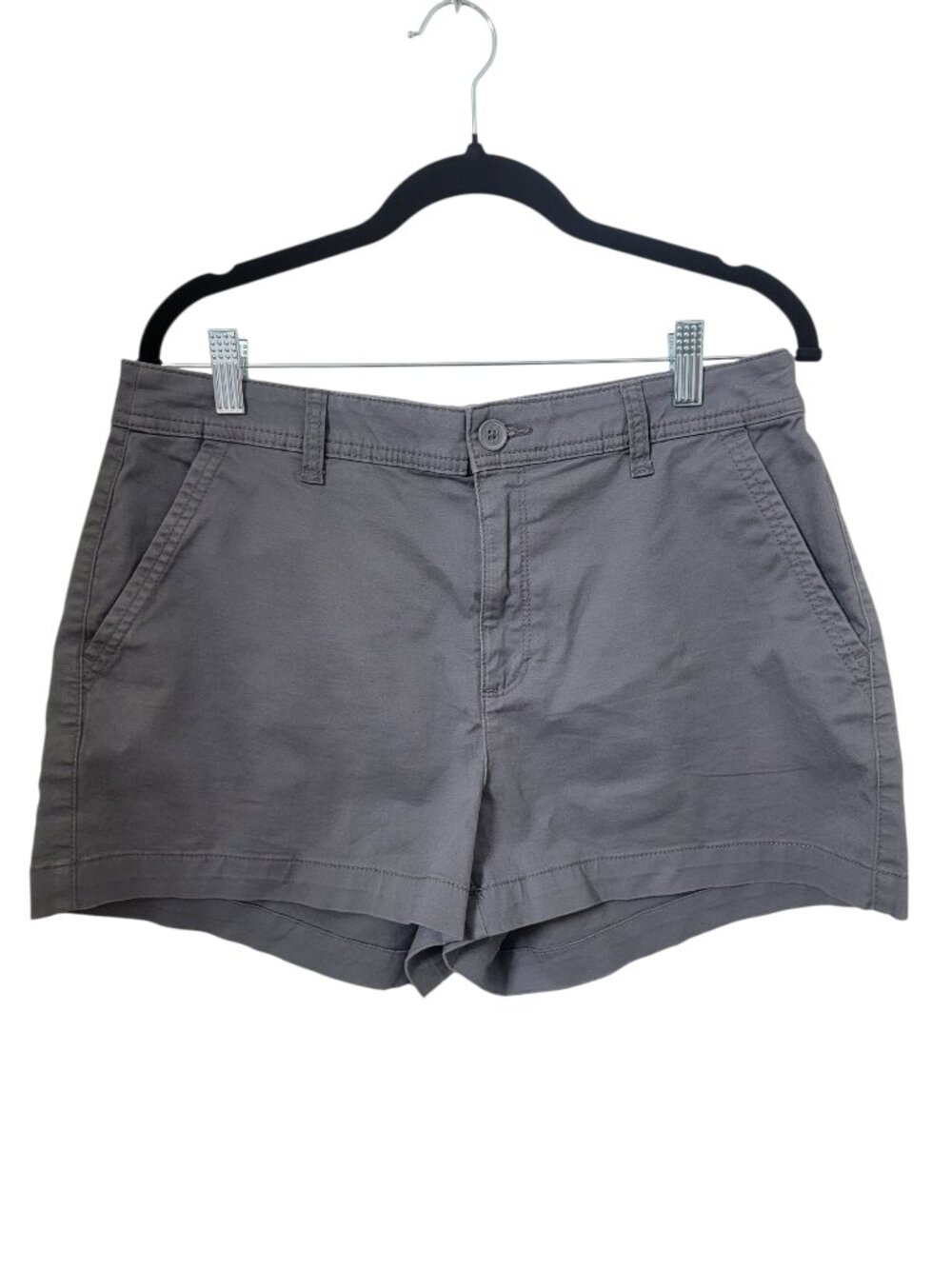 a new day Size 10 Gray Chino Stretch Shorts